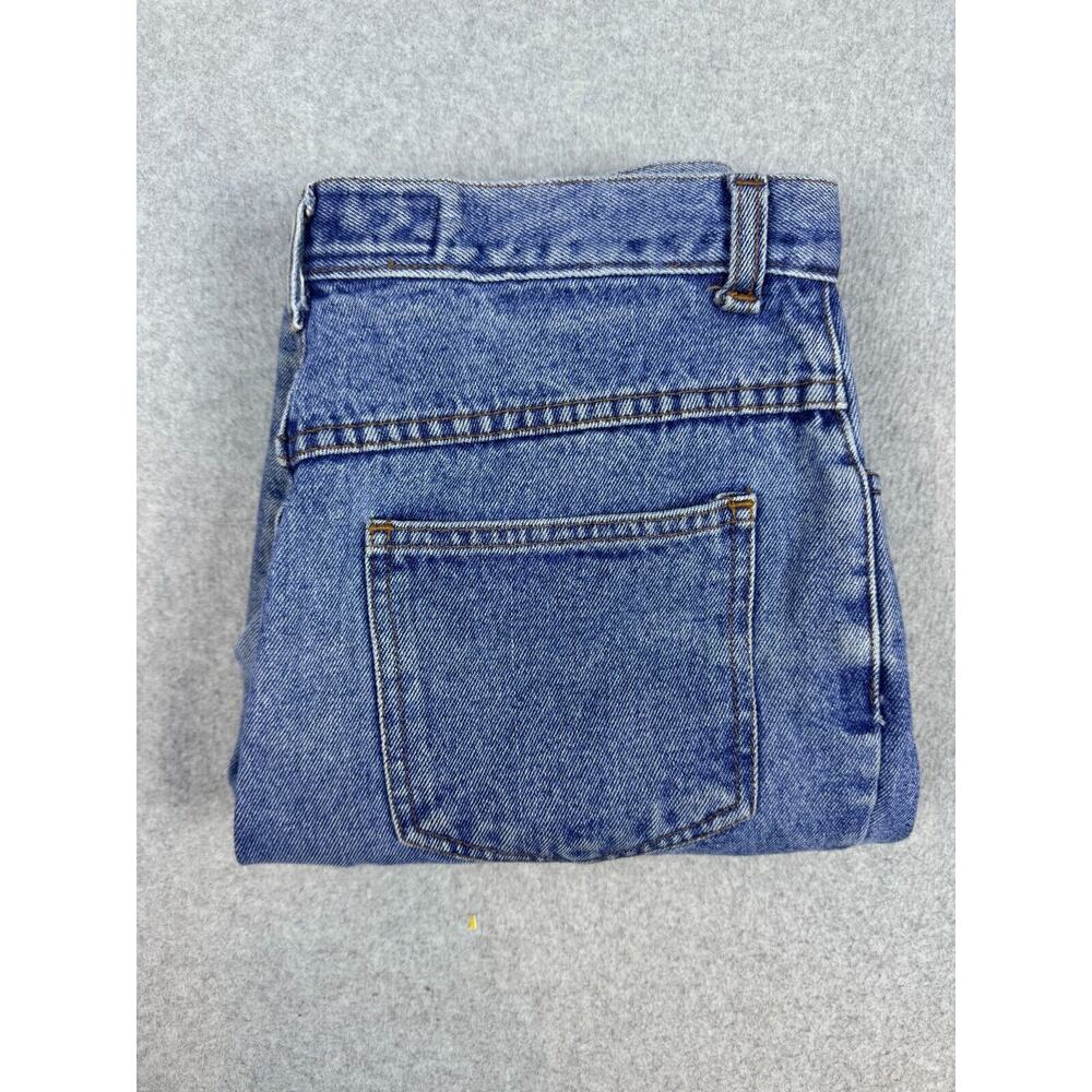 Don't Stop Denim Jeans Women's 9/10 Blue High Rise Taper‎ Leg Zipper Mom 90s